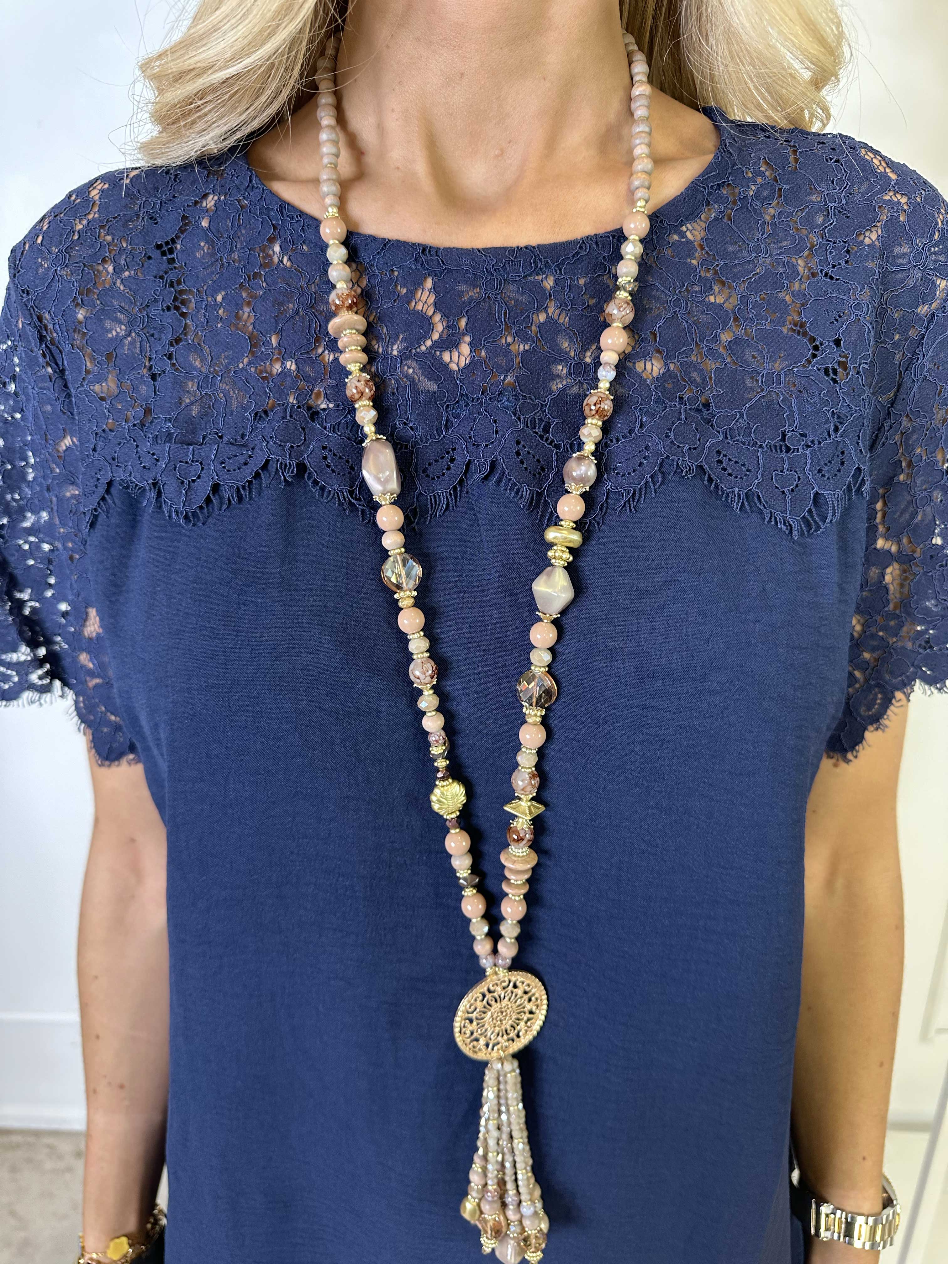 Tatjana - Söt tunikaklänning med spetstopp